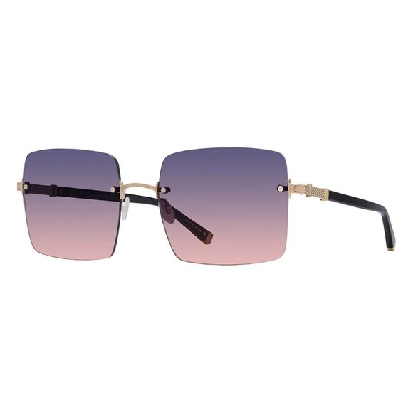 A0955Z New BARTON PERREIRA Roxanne Gold Rimless Square BP0260 2TY Sunglasses Wom - Picture 1 of 4